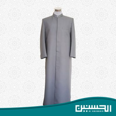 jubah coat kelabu